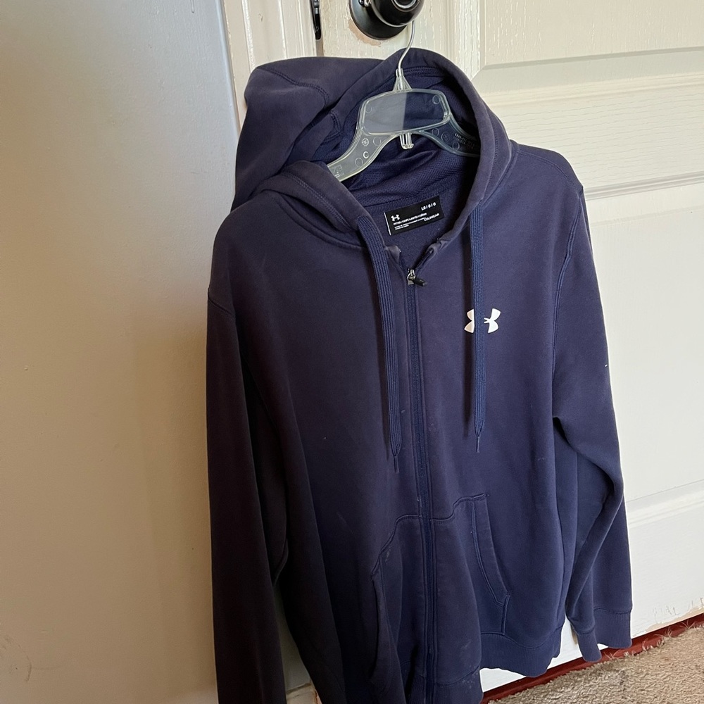 Under armor lightweight jacket babel navy blue large